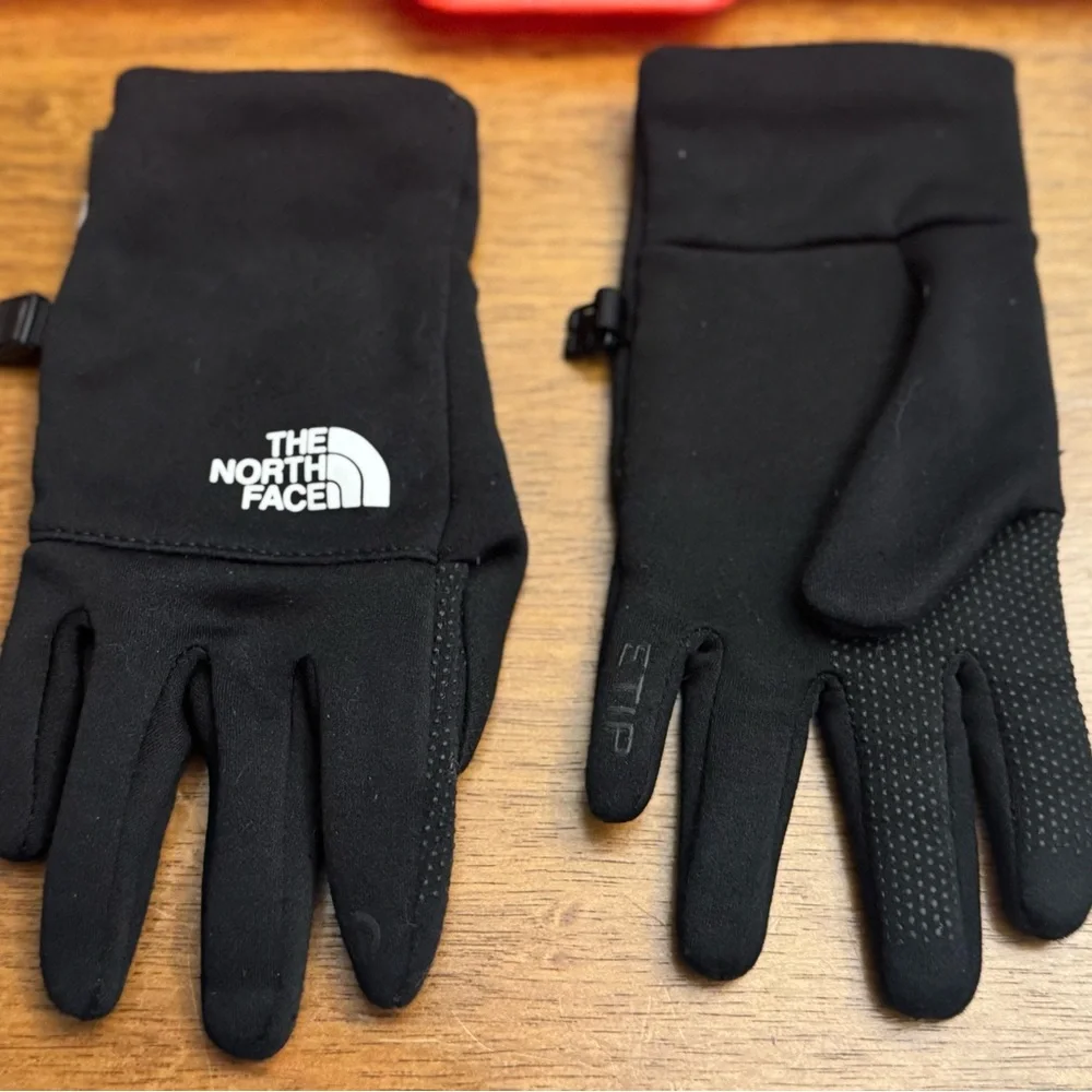 The North Face Youth M Etip Gloves Black Touchscreen Winter Outdoor